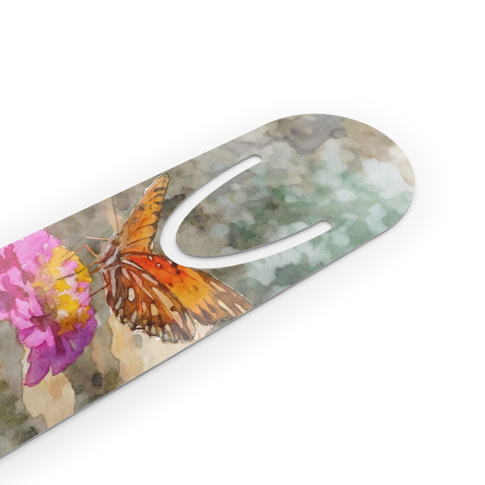 Lawhoma Hills Yaya's butterflies Bookmark — Floral Nature Reading Marker