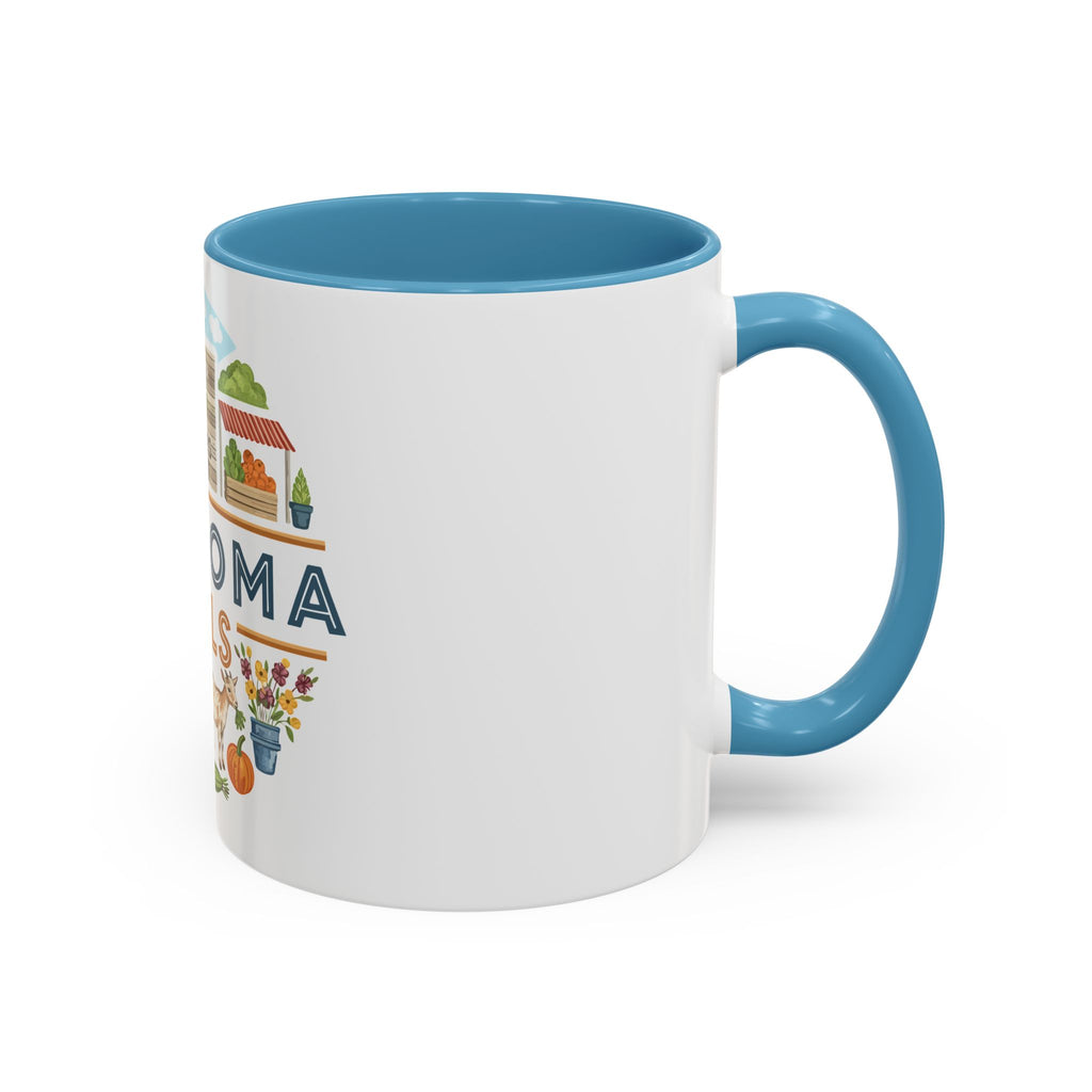 Lawhoma Hills Farmers Market Accent Coffee Mug
