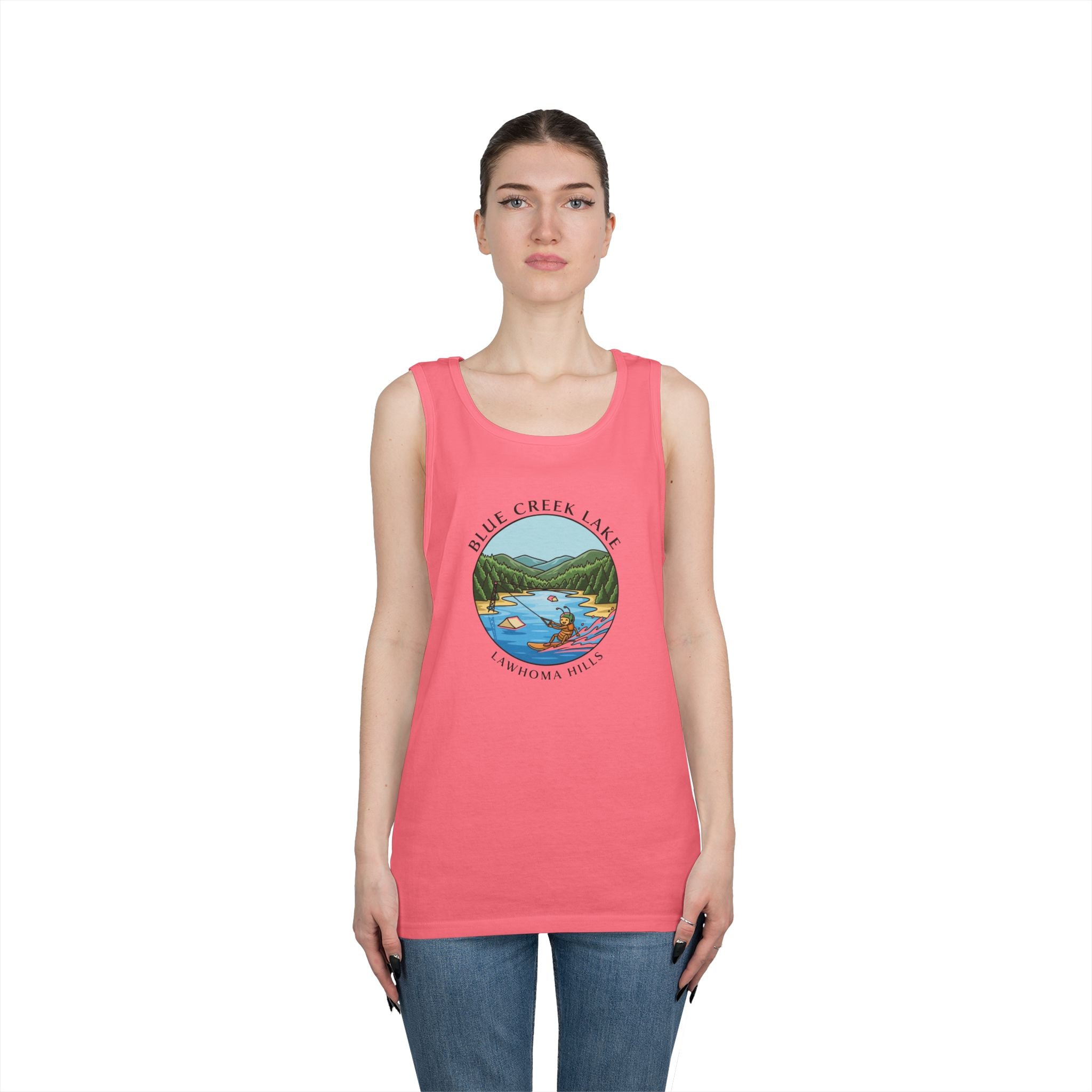 Blue Creek Lake Camp Tank Top — Wakeboard at Blue Creek Lake