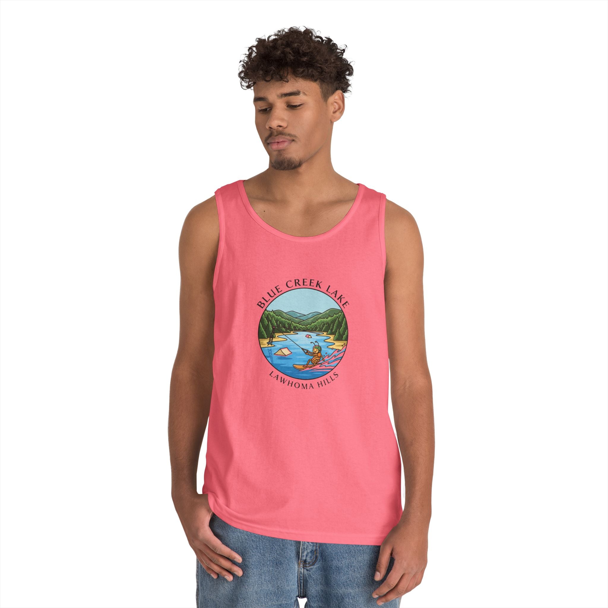 Blue Creek Lake Camp Tank Top — Wakeboard at Blue Creek Lake