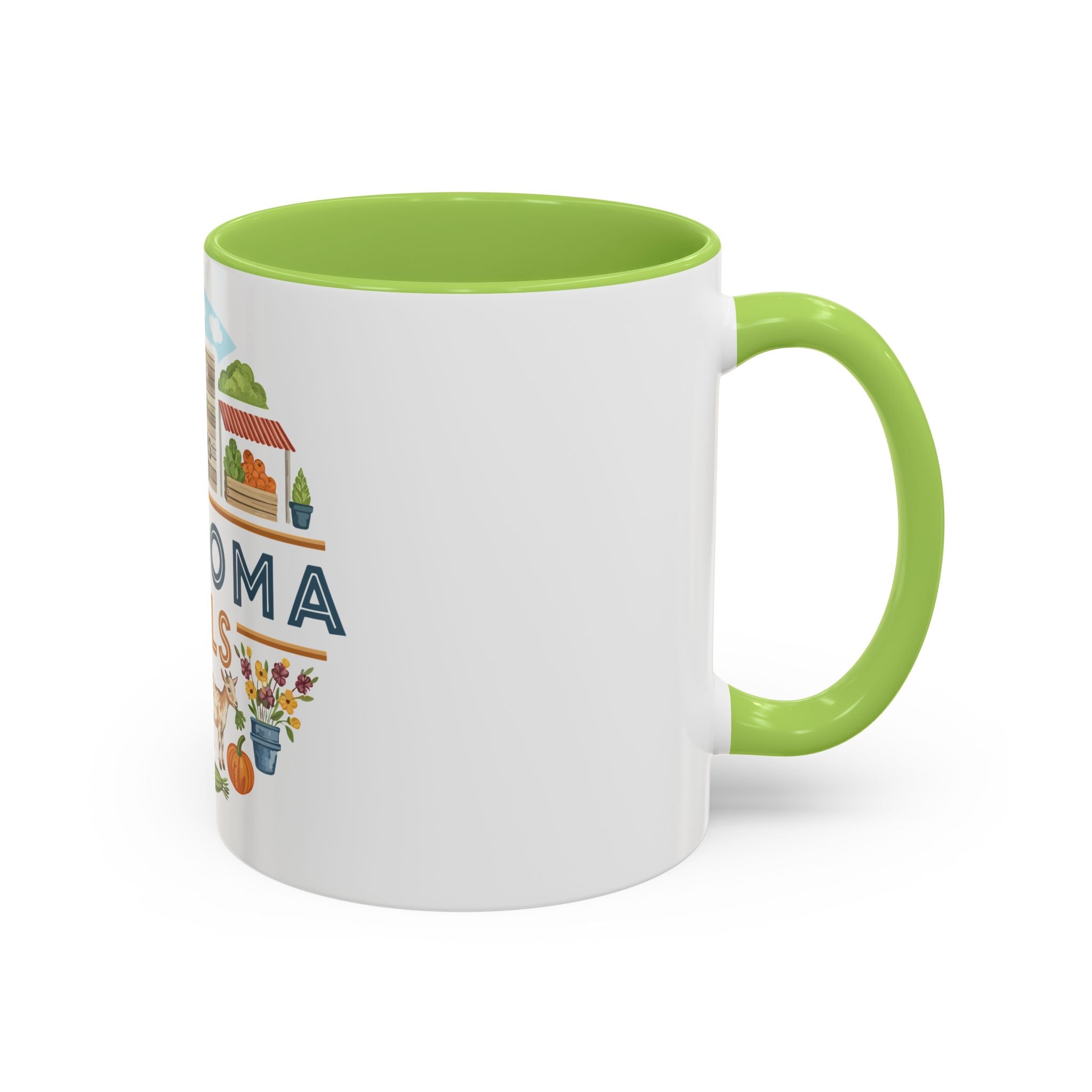 Lawhoma Hills Farmers Market Accent Coffee Mug