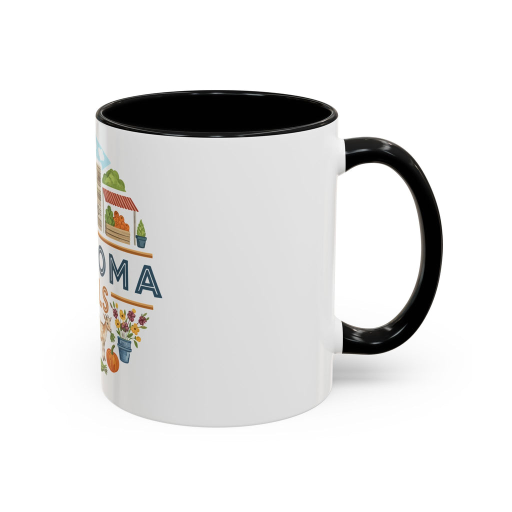 Lawhoma Hills Farmers Market Accent Coffee Mug
