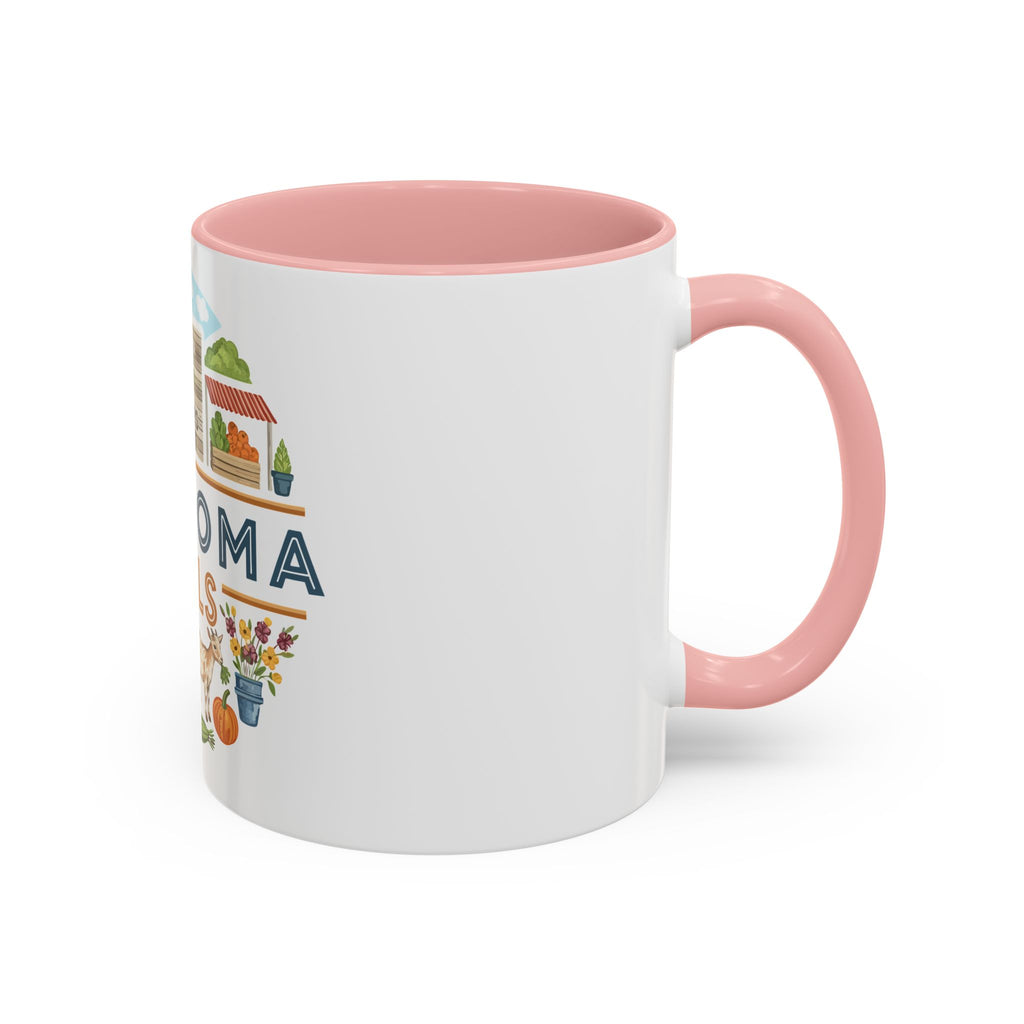 Lawhoma Hills Farmers Market Accent Coffee Mug