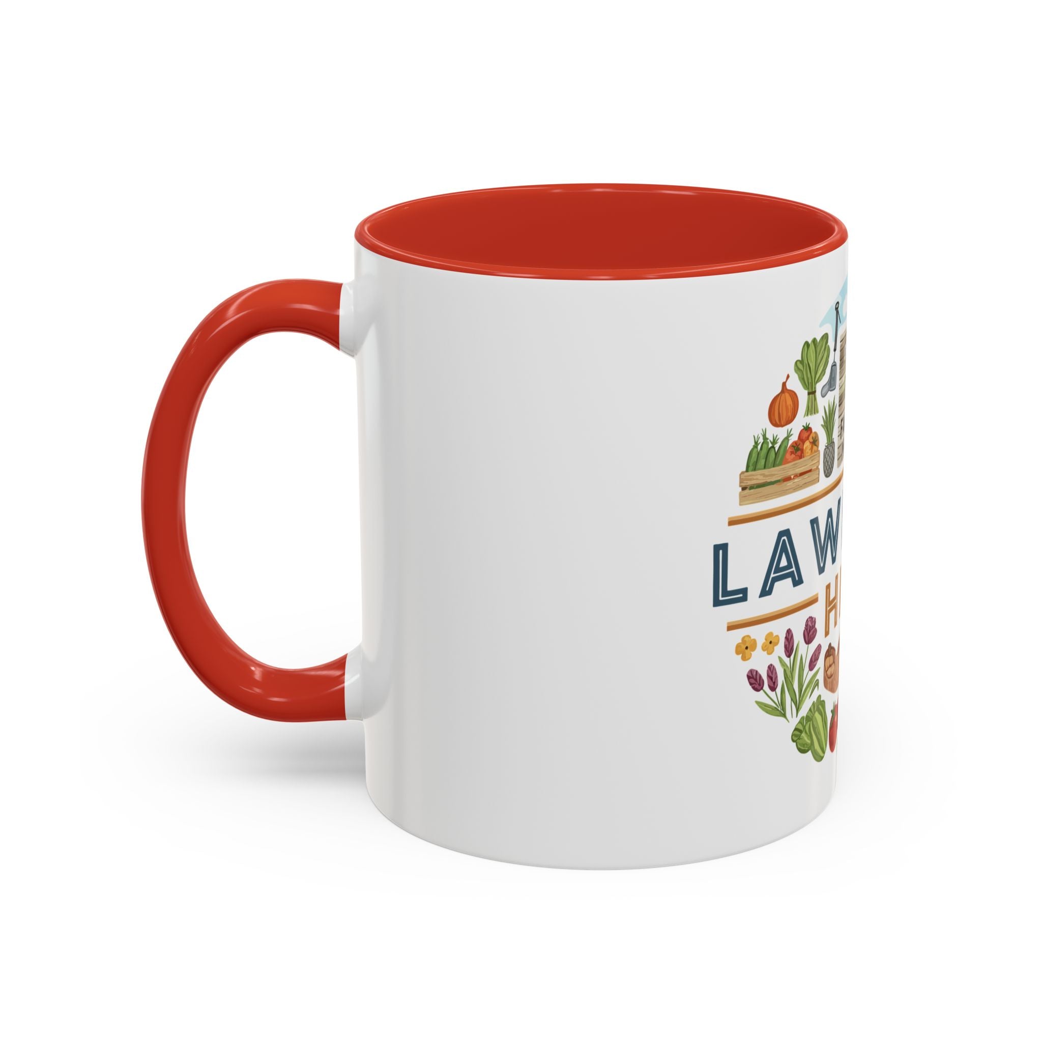 Lawhoma Hills Farmers Market Accent Coffee Mug