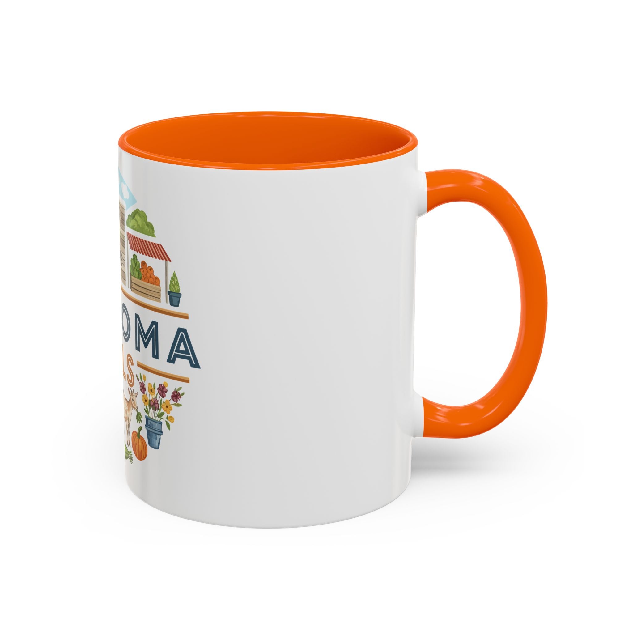 Lawhoma Hills Farmers Market Accent Coffee Mug