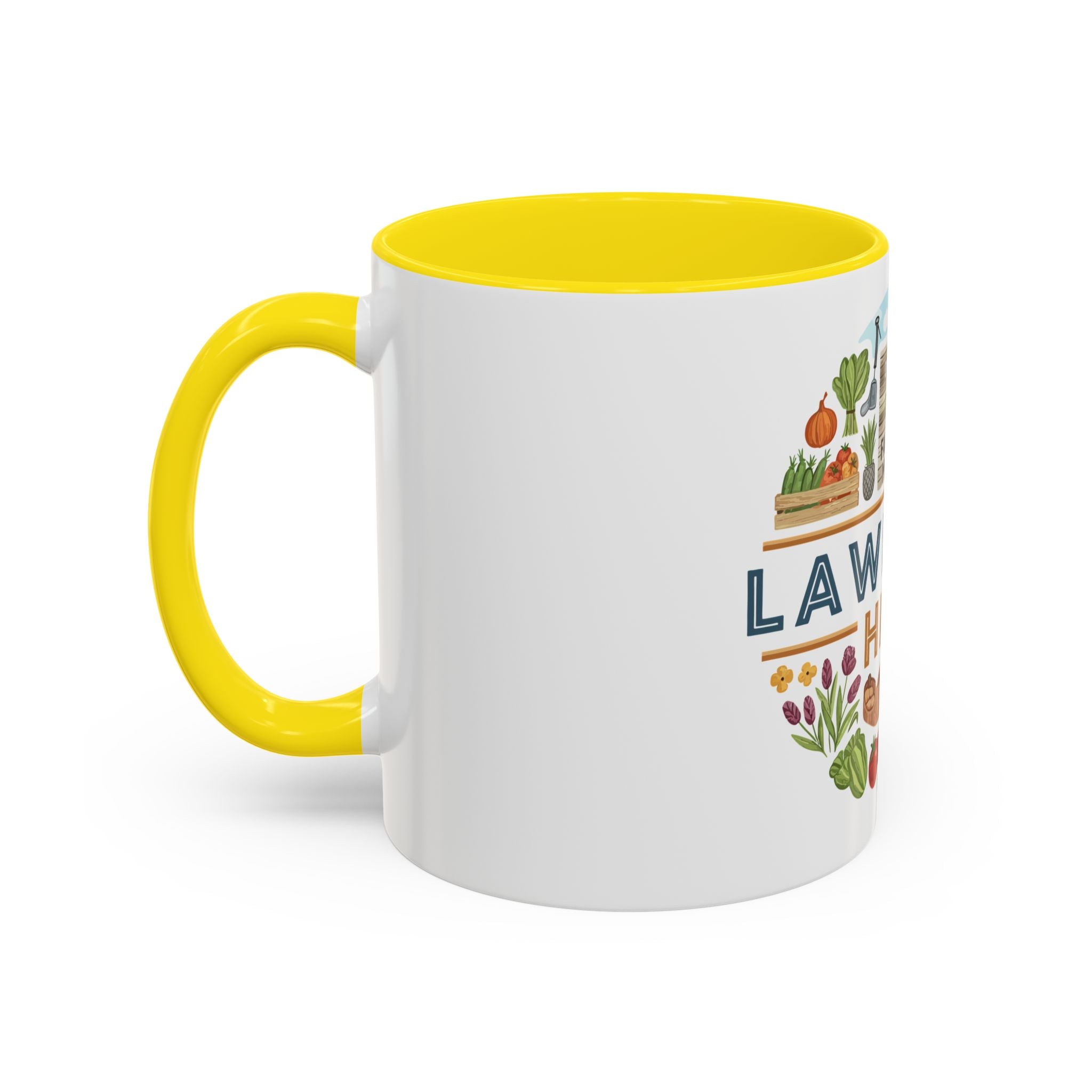 Lawhoma Hills Farmers Market Accent Coffee Mug