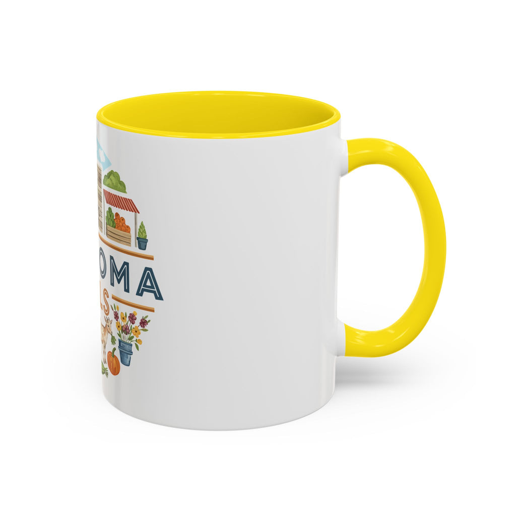 Lawhoma Hills Farmers Market Accent Coffee Mug