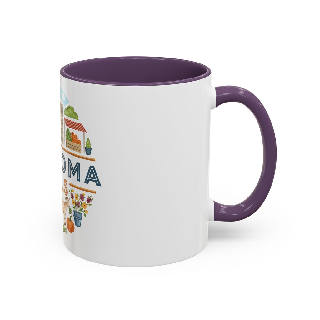 Lawhoma Hills Farmers Market Accent Coffee Mug