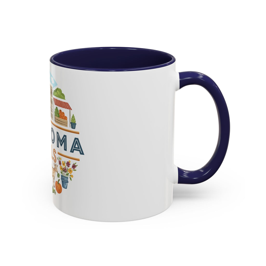 Lawhoma Hills Farmers Market Accent Coffee Mug